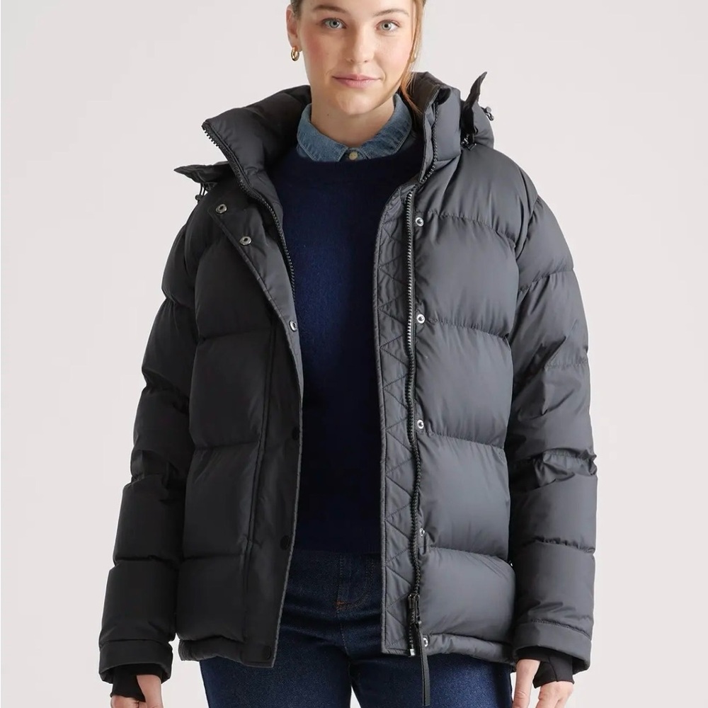 Quince Responsible Down Puffer Jacket in Black Size Large 696